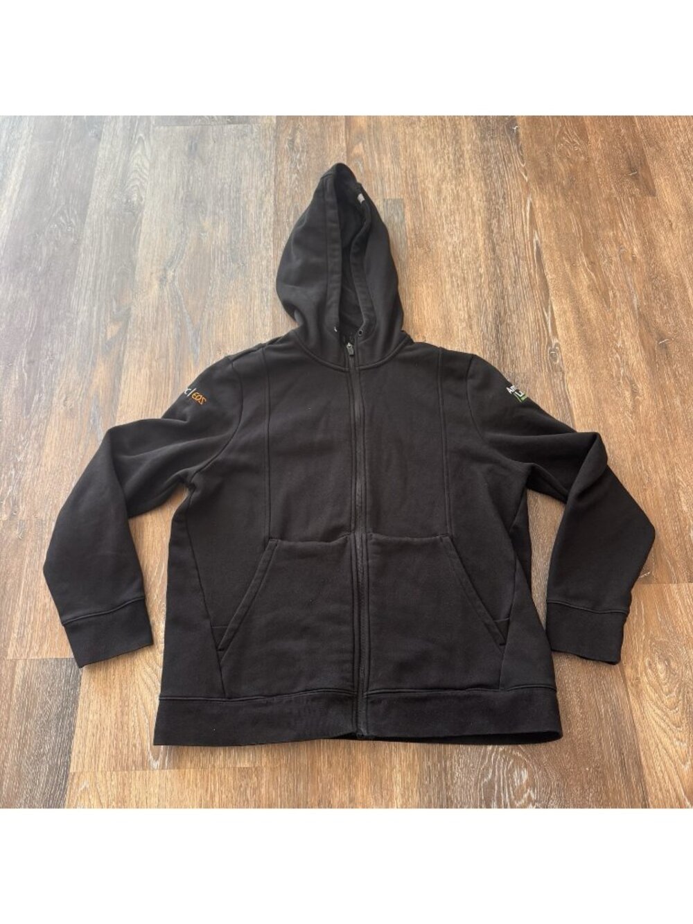 Figs Hoodie Womens Medium Black On Shift Full Zip Sweater Pullover Medical Adult